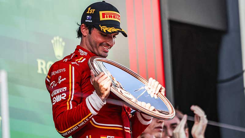 Fórmula 1: La montaña rusa de Carlos Sainz tiene final feliz en Australia