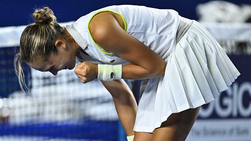 Erika Andreeva abre puerta de cuartos de final en Abierto de Monterrey