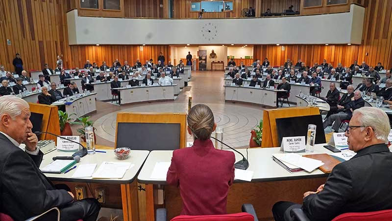 Claudia Sheinbaum dialoga con Episcopado Mexicano para la construcción de la paz